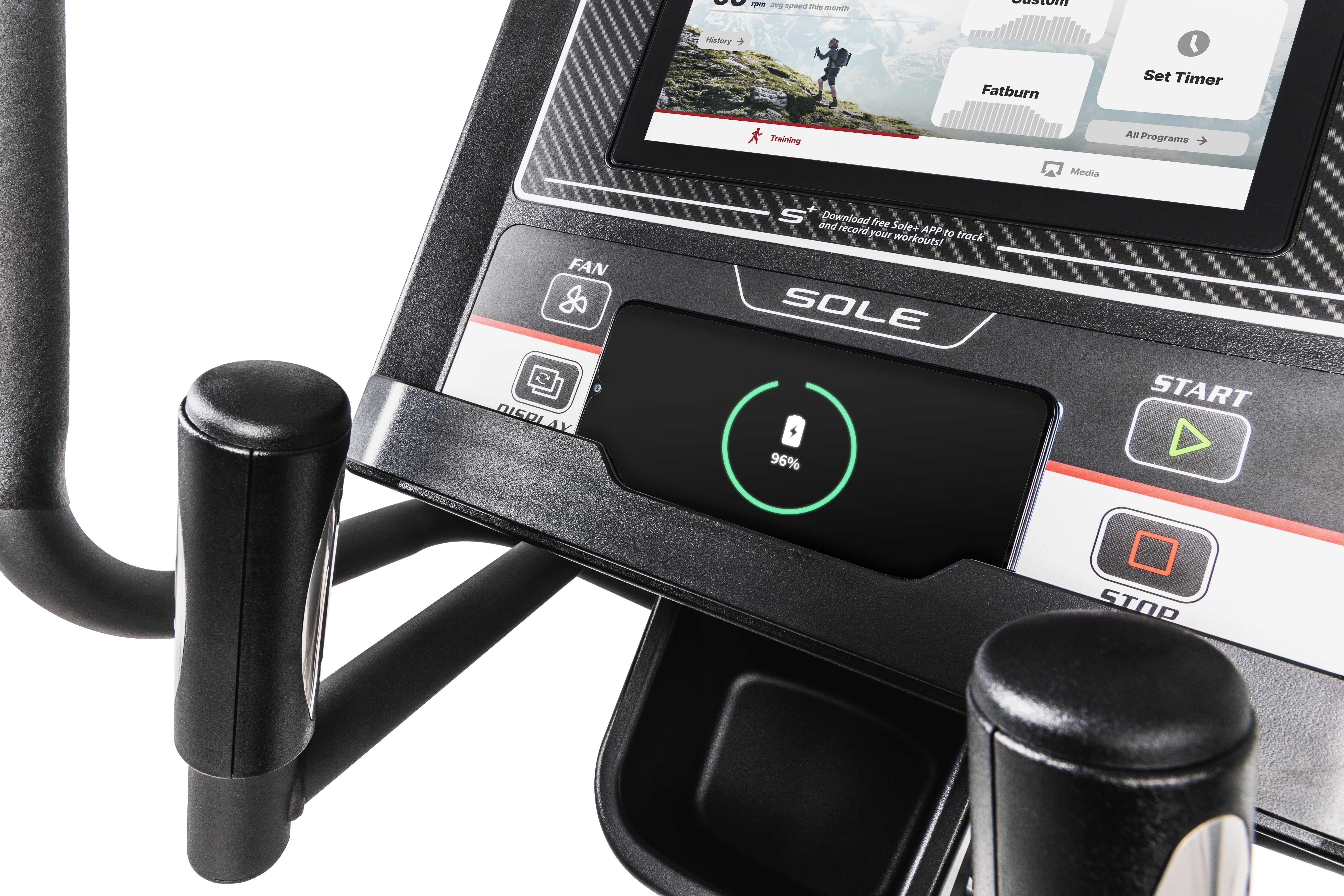 Elliptical best sale plus bike